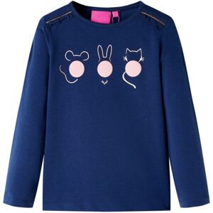 VidaXL (navy, 104) Kids' T-shirt with Long Sleeves Children's T Shirt Tops Tee Animals VidaXL (navy, 104) Kids' T-shirt with Long Sleeves Children's T Shirt Tops Tee Animals