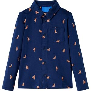 VidaXL (140) Kids' Shirt Long Sleeves Toddler Children's Shirt Kids' Top Dog Print Navy VidaXL (140) Kids' Shirt Long Sleeves Toddler Children's Shirt Kids' Top Dog Print Navy