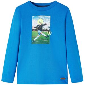 VidaXL (blue, 104) Kids' T-shirt with Long Sleeves Children's T Shirt Tee Football Play VidaXL (blue, 104) Kids' T-shirt with Long Sleeves Children's T Shirt Tee Football Play