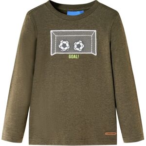 VidaXL (khaki, 116) Kids' T-shirt with Long Sleeves Children's T Shirt Tee Football Goa VidaXL (khaki, 116) Kids' T-shirt with Long Sleeves Children's T Shirt Tee Football Goa