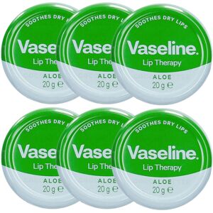Vaseline Lip Therapy ALOE VERA Petroleum Jelly 6-Pack - 20g Tins - Xshows Vaseline Lip Therapy ALOE VERA Petroleum Jelly 6-Pack - 20g Tins - Xshows