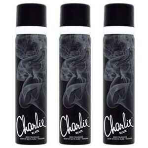 Revlon Charlie Black Body Fragranc, 75 ml (Pack of 3) Revlon Charlie Black Body Fragranc, 75 ml (Pack of 3)