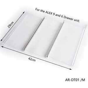 Unbranded (AR-DT01 M - 42cm) ANON DIY Drawer Divider Set For ALEX 5 And 9 Drawers,Acrylic Unbranded (AR-DT01 M - 42cm) ANON DIY Drawer Divider Set For ALEX 5 And 9 Drawers,Acrylic
