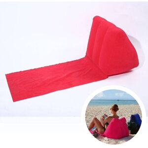 Unbranded (Red) Chill Wedge Camping Inflatable Beach Chair Festival Lounger Pillow Seat Cu Unbranded (Red) Chill Wedge Camping Inflatable Beach Chair Festival Lounger Pillow Seat Cu