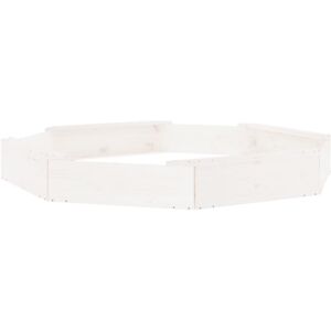 vidaXL Wooden Octagon Sandbox with Seats - Outdoor Kids Toy vidaXL Wooden Octagon Sandbox with Seats - Outdoor Kids Toy