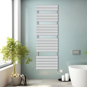 NRG (Chrome, 1800x600mm) Prefilled Electric Heated Towel Rail Radiator Flat Panel Wa NRG (Chrome, 1800x600mm) Prefilled Electric Heated Towel Rail Radiator Flat Panel Wa