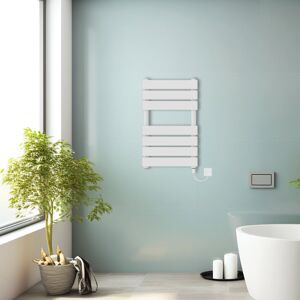 NRG (White, 650x400mm) Prefilled Electric Heated Towel Rail Radiator Flat Panel Warm NRG (White, 650x400mm) Prefilled Electric Heated Towel Rail Radiator Flat Panel Warm