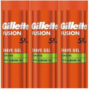 Gillette Fusion 5 Ultra Sensitive Men's Shaving Gel 200 ml (Pack of 3) Gillette Fusion 5 Ultra Sensitive Men's Shaving Gel 200 ml (Pack of 3)