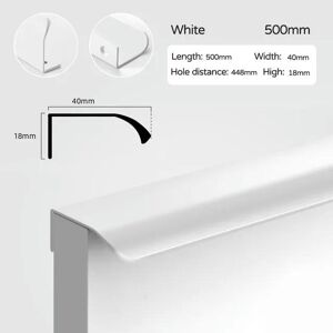 Unbranded (white-500mm) Hidden Furniture Handles Gold Black White Kitchen Cabinet Pulls Pu Unbranded (white-500mm) Hidden Furniture Handles Gold Black White Kitchen Cabinet Pulls Pu