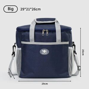 Unbranded (Dark Blue Big) LOERSS Practical Insulated Lunch Bags Large Capacity Waterproof Unbranded (Dark Blue Big) LOERSS Practical Insulated Lunch Bags Large Capacity Waterproof