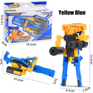 GreenZech (Yellow Blue) Children's Deformation Pistol Robot Toy Puzzle DIY Assembly Toy Ch GreenZech (Yellow Blue) Children's Deformation Pistol Robot Toy Puzzle DIY Assembly Toy Ch