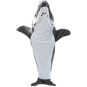 Unbranded (Grey, 170cm/66.93in) Hoodie Shark Blanket Super Soft Cozy Flannel Wearable Blan Unbranded (Grey, 170cm/66.93in) Hoodie Shark Blanket Super Soft Cozy Flannel Wearable Blan