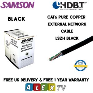 305m Samson CAT6 Pure Copper LSZH WHITE External Network Cable HDBaseT Certified 305m Samson CAT6 Pure Copper LSZH WHITE External Network Cable HDBaseT Certified
