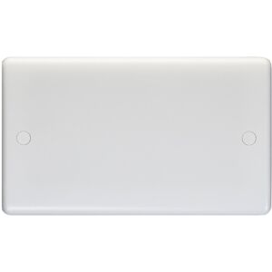 Loops Double WHITE PLASITC Blanking Plate Round Edged Wall Box Chassis Hole Cover Cap Loops Double WHITE PLASITC Blanking Plate Round Edged Wall Box Chassis Hole Cover Cap