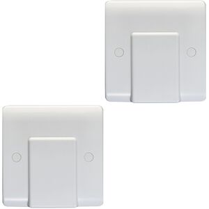 Loops 2 PACK 1 Gangle Single 20A Flex Outlet WHITE PLASTIC Boiler Appliance Wall Plate Loops 2 PACK 1 Gangle Single 20A Flex Outlet WHITE PLASTIC Boiler Appliance Wall Plate