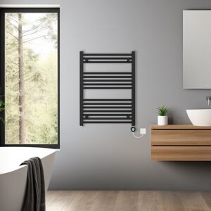 NRG (Black, 800x600mm) Pre-filled Bathroom Straight Electric Heated Towel Rail Radia NRG (Black, 800x600mm) Pre-filled Bathroom Straight Electric Heated Towel Rail Radia