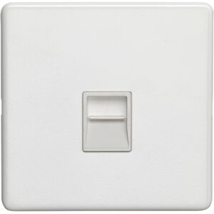 Loops 1 Gang Extension Telephone Wall Socket SCREWLESS MATT WHITE Slave Secondary Loops 1 Gang Extension Telephone Wall Socket SCREWLESS MATT WHITE Slave Secondary