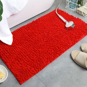 Unbranded (red, 33x50cm) Solid Color Bathroom Mat Bath Carpets Chenille Water Absorption B Unbranded (red, 33x50cm) Solid Color Bathroom Mat Bath Carpets Chenille Water Absorption B
