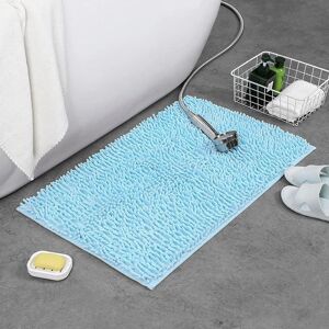 Unbranded (sky blue, 60x90cm) Solid Color Bathroom Mat Bath Carpets Chenille Water Absorpt Unbranded (sky blue, 60x90cm) Solid Color Bathroom Mat Bath Carpets Chenille Water Absorpt