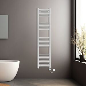 NRG (Chrome, 1800x400mm) Prefilled Electric Heated Towel Rail Radiator Curved Thermo NRG (Chrome, 1800x400mm) Prefilled Electric Heated Towel Rail Radiator Curved Thermo