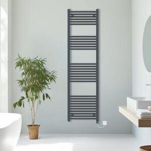 NRG (Anthracite, 1800x500mm) Prefilled Electric Straight Heated Towel Rail Radiator NRG (Anthracite, 1800x500mm) Prefilled Electric Straight Heated Towel Rail Radiator