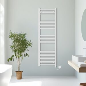 NRG (White, 1600x500mm) Prefilled Electric Straight Heated Towel Rail Radiator Ladde NRG (White, 1600x500mm) Prefilled Electric Straight Heated Towel Rail Radiator Ladde