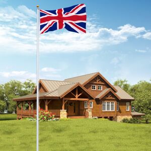 Unbranded 25FT Aluminium Telescopic Flag Pole Kit Garden Sectional Flagpole W/ Flag Unbranded 25FT Aluminium Telescopic Flag Pole Kit Garden Sectional Flagpole W/ Flag