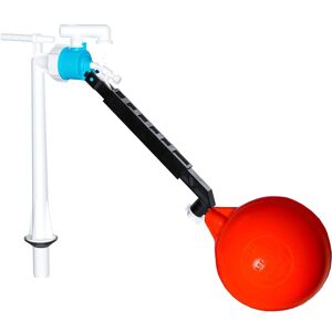 SPARES2GO Bottom Entry Valve 1/2" Straight Toilet Cistern Filling Inlet + 6" Ball Float Ki SPARES2GO Bottom Entry Valve 1/2" Straight Toilet Cistern Filling Inlet + 6" Ball Float Ki