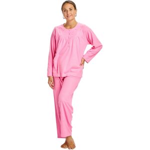 Malay (Pink, S) Ladies Winter Pyjama Set Long Sleeve Brushed Cotton Soft Cosy Thermal Malay (Pink, S) Ladies Winter Pyjama Set Long Sleeve Brushed Cotton Soft Cosy Thermal