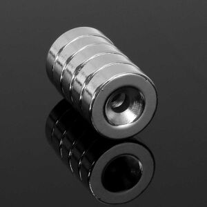 GreenZech 5pcs N35 15x5mm Countersunk Ring Magnets With 5mm Hole Strong Round Rare Earth N GreenZech 5pcs N35 15x5mm Countersunk Ring Magnets With 5mm Hole Strong Round Rare Earth N