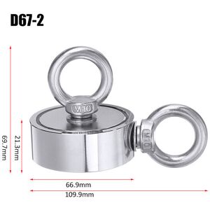 GreenZech (67mm) Strong Salvage Magnet Pot Fishing Magnet Deep Sea Magnetic Hook Neodymium GreenZech (67mm) Strong Salvage Magnet Pot Fishing Magnet Deep Sea Magnetic Hook Neodymium