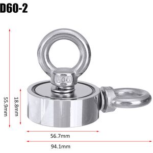 GreenZech (60mm) Strong Salvage Magnet Pot Fishing Magnet Deep Sea Magnetic Hook Neodymium GreenZech (60mm) Strong Salvage Magnet Pot Fishing Magnet Deep Sea Magnetic Hook Neodymium