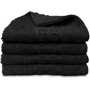 Trading Advance (Black) 4 X Luxury Face Cloths -600 GSM- Premium Egyptian Cotton Flannel Wash Cl Trading Advance (Black) 4 X Luxury Face Cloths -600 GSM- Premium Egyptian Cotton Flannel Wash Cl