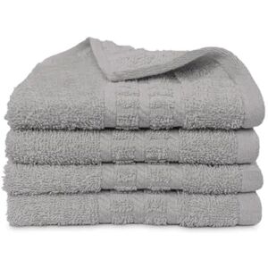 Trading Advance (Silver) 4 X Luxury Face Cloths -600 GSM- Premium Egyptian Cotton Flannel Wash C Trading Advance (Silver) 4 X Luxury Face Cloths -600 GSM- Premium Egyptian Cotton Flannel Wash C