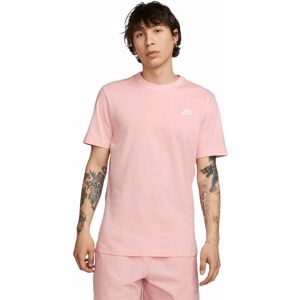 (Pink, S) Nike Mens Crew Neck Club T-Shirt (Pink, S) Nike Mens Crew Neck Club T-Shirt