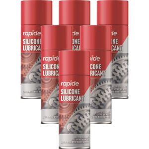 Rapide 6 x 300ml Silicone Grease Aerosol Spray Lubricant Can Resistant Oil Rapide 6 x 300ml Silicone Grease Aerosol Spray Lubricant Can Resistant Oil