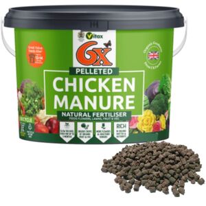 Vitax 6X Natural Poultry Chicken Manure Pellets 7kg – 100% Natural Organic Plant Vitax 6X Natural Poultry Chicken Manure Pellets 7kg – 100% Natural Organic Plant