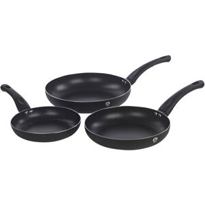 Blaumann (Matt Black) 3 Pc Frying Pan Set With Soft Touch Handles and 6 Pc Kitchen Tool S Blaumann (Matt Black) 3 Pc Frying Pan Set With Soft Touch Handles and 6 Pc Kitchen Tool S