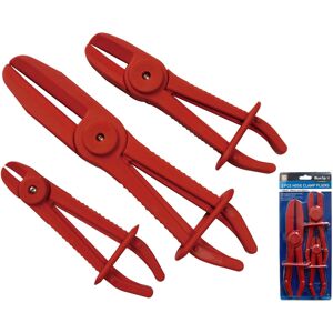 BlueSpot 3pc Flexible Hose Clamp Set Clamping Pliers Radiator Brake Fuel Pipe BlueSpot 3pc Flexible Hose Clamp Set Clamping Pliers Radiator Brake Fuel Pipe