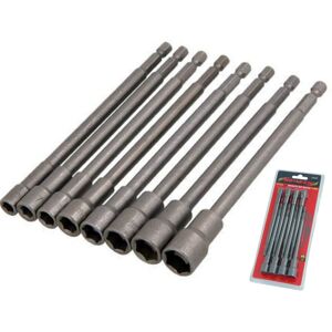 Neilsen 8pc Magnetic Nut Driver Set, 150mm, 1/4in Hex – Hardened Chrome-Vanadium Neilsen 8pc Magnetic Nut Driver Set, 150mm, 1/4in Hex – Hardened Chrome-Vanadium