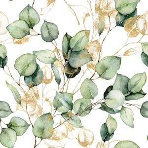 Muriva Eucalyptus Green Wallpaper Metallic Gold Effect Leaves Feature Wall Muriva Eucalyptus Green Wallpaper Metallic Gold Effect Leaves Feature Wall