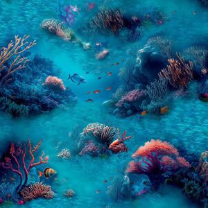 Arthouse Under The Sea Blue Wallpaper Fish Coral Realistic Modern Feature Wall Arthouse Under The Sea Blue Wallpaper Fish Coral Realistic Modern Feature Wall