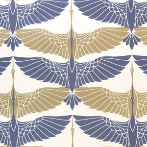 Arthouse Oriental Cranes Gold Navy Wallpaper Metallic Effect Arthouse Oriental Cranes Gold Navy Wallpaper Metallic Effect