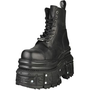 New Rock M-mili083cct-c4 Unisex Platform Boots in Black - 12 UK New Rock M-mili083cct-c4 Unisex Platform Boots in Black - 12 UK