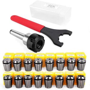 Spactz ER25 Collet Set Chuck with MT2 ER25 M10 Motor Extension Rod, CNC Engraving Machi Spactz ER25 Collet Set Chuck with MT2 ER25 M10 Motor Extension Rod, CNC Engraving Machi