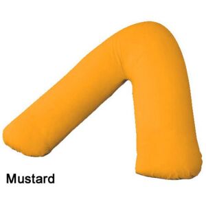 ARLINENS (Mustard) V Shaped Pregnancy Orthopedic *PILLOW* Plus Free Polycotton PILLOWCASE ARLINENS (Mustard) V Shaped Pregnancy Orthopedic *PILLOW* Plus Free Polycotton PILLOWCASE
