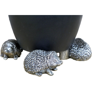 Venture Vehicles Set of 3 Hedgehog Resin Plant Pot Stands – Antique Silver Finish – Conservatory Venture Vehicles Set of 3 Hedgehog Resin Plant Pot Stands – Antique Silver Finish – Conservatory