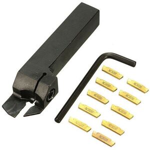 GreenZech 1616-2 16*16*100mm External Grooving Lathe Tool Holder With 10pcs MGMN200 Insert GreenZech 1616-2 16*16*100mm External Grooving Lathe Tool Holder With 10pcs MGMN200 Insert