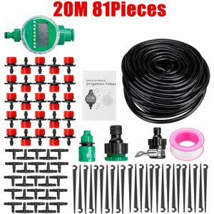 GreenZech (81pcs) 15/20/25/30m DIY Irrigation System Water Timer Auto Plant Watering Micro GreenZech (81pcs) 15/20/25/30m DIY Irrigation System Water Timer Auto Plant Watering Micro