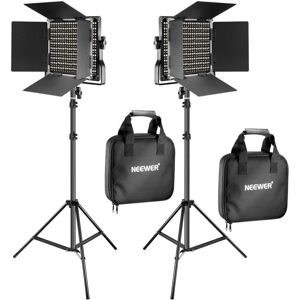GreenZech (US Plug) Bi-color 660 LED Video Light With Lighting Stand Kit 3200-5600K CRI 96 GreenZech (US Plug) Bi-color 660 LED Video Light With Lighting Stand Kit 3200-5600K CRI 96